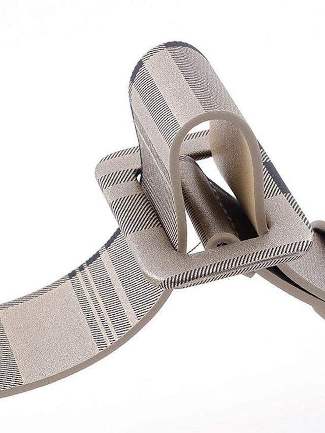 Women's Unisex PU Buckle Belt PU Leather Sliding Buckle Plain Casual Classic Party Daily Black Brown Yellow Beige - LuckyFash™