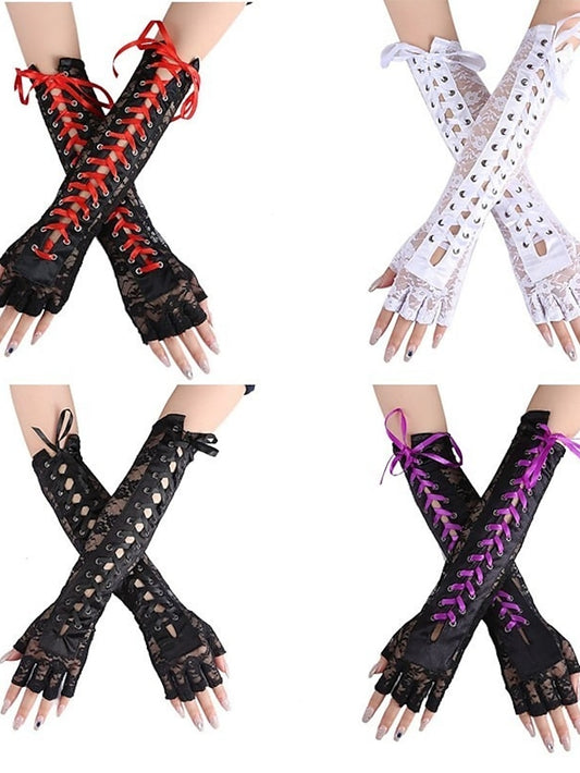 Women's Gloves Fingerless Gloves Party Evening Gift Daily Polyester Simple Casual Sexy 1 Pair - LuckyFash™