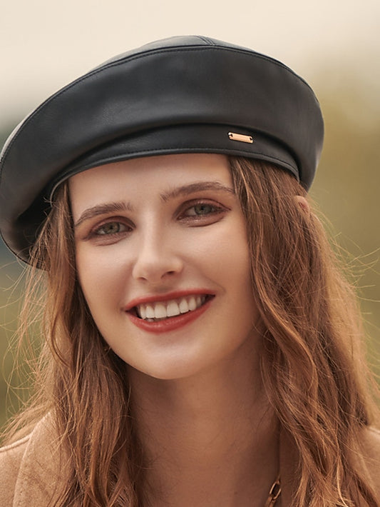 Women's Hat Beret Hat Black Camel Khaki Outdoor Street Dailywear Pure Color Pure Color Portable Breathable Fashion - LuckyFash™