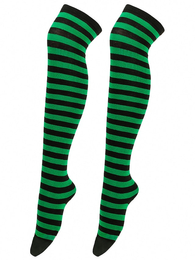 Socks stockings ladies Japanese striped knee socks thigh socks COSPLAY anime women's socks - LuckyFash™