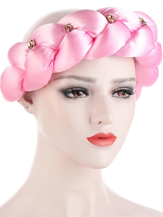 Latest Exaggerated Big Satin Twist Braid Headband African Accessories Women Fashion Turbans Ladies Head Wraps - LuckyFash™