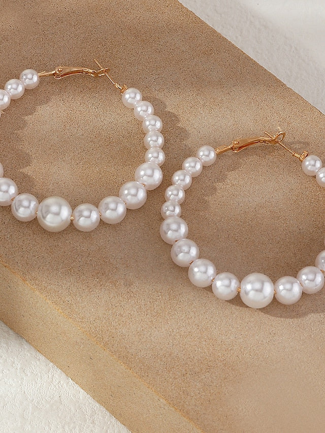 Women's Earrings Active Party Earring / Imitation Pearl / White / Fall / Winter / Spring - LuckyFash™