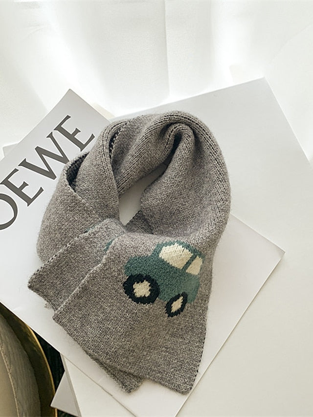 Kids Scarf Autumn Winter Fashion Children's Knitting Baby Bib Soft Knitting Winter Versatile Female Warm Girl Boy fit 2-4 Years Old - LuckyFash™