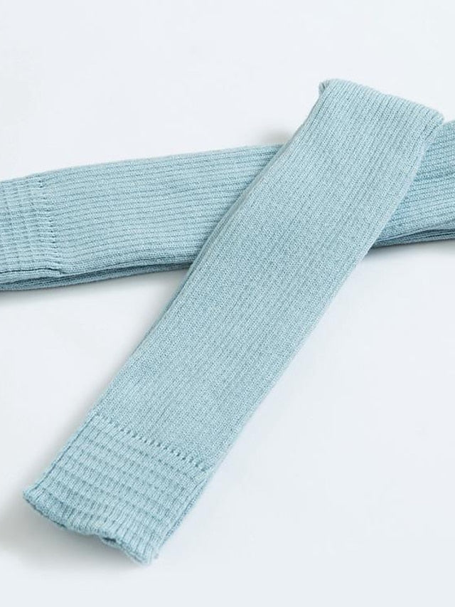 Women's Leg Warmers Boot Cuffs Home Daily Solid Color Acrylic Fibers Basic Classic Warm 1 Pair - LuckyFash™