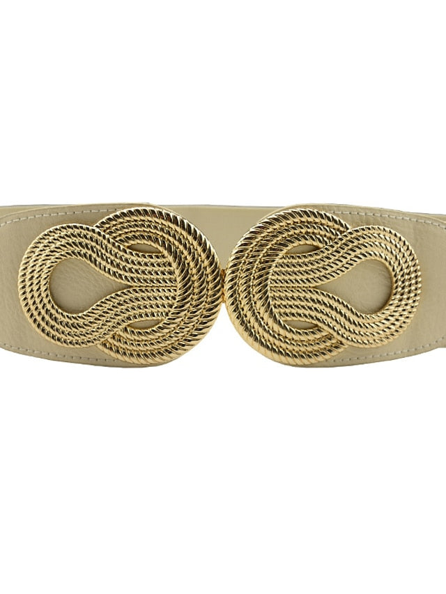 Women's Buckle Party Wedding Street Dailywear Camel Black Belt Pure Color Red Fall Winter Spring Summer - LuckyFash™