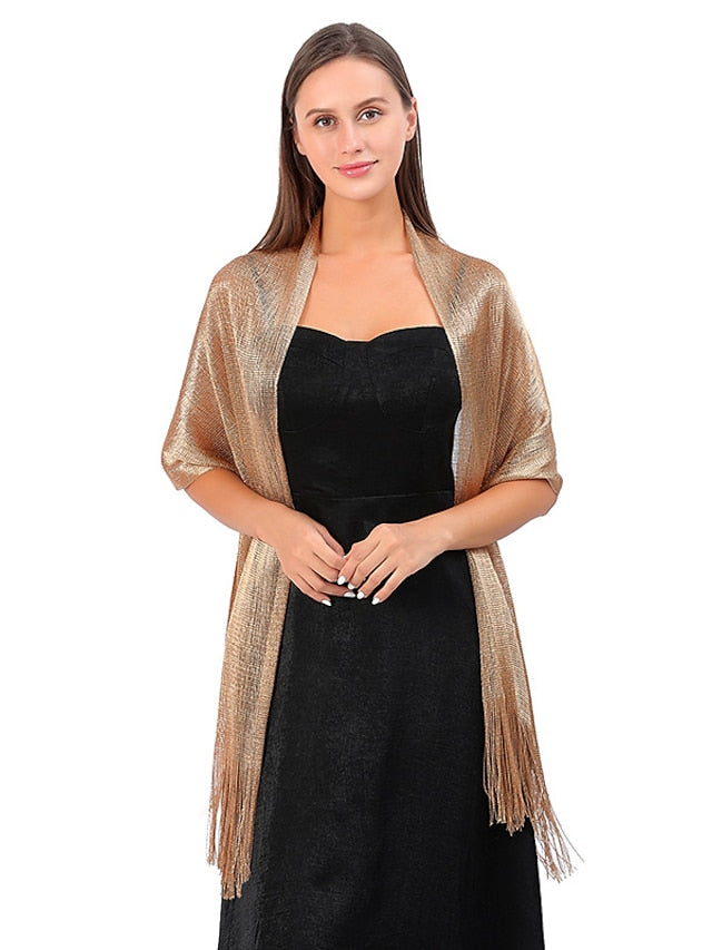 Women's Scarves Shawl Party Daily Solid / Plain Color Polyester / Viscose Formal Casual Bohemia 1 PC - LuckyFash™