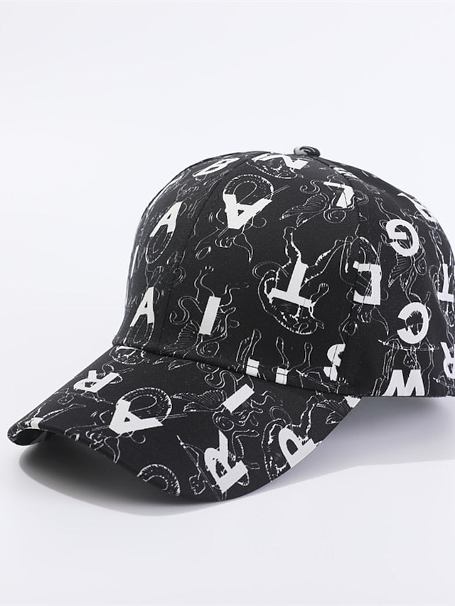 Hip Hop Letter Print Women Baseball Hats Trendy Streetwear Fashion Comfortable Outdoor Sport Caps Simple Sun Hat - LuckyFash™