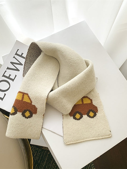 Kids Scarf Autumn Winter Fashion Children's Knitting Baby Bib Soft Knitting Winter Versatile Female Warm Girl Boy fit 2-4 Years Old - LuckyFash™