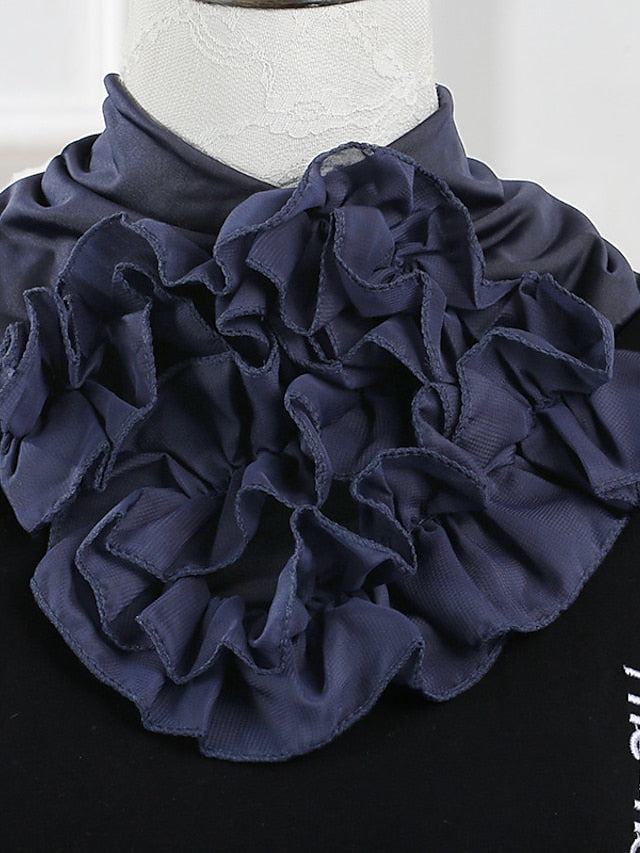 New Trendy Women Scarf Floral Collar Scarf Big Flower Neckerchief Ring Neck Scarves Fashion Bandana Head Hijab For Ladies - LuckyFash™