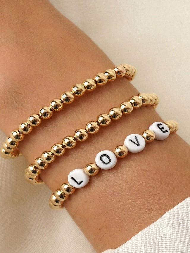 Women's Bracelets Fashion Outdoor Letter Bracelets & Bangles - LuckyFash™