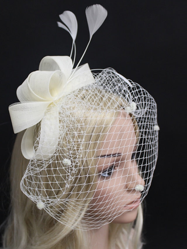 Women's Hair Clip Textured Party Flower Headwear / Wedding / Party Evening / Red / Blue / Green - LuckyFash™