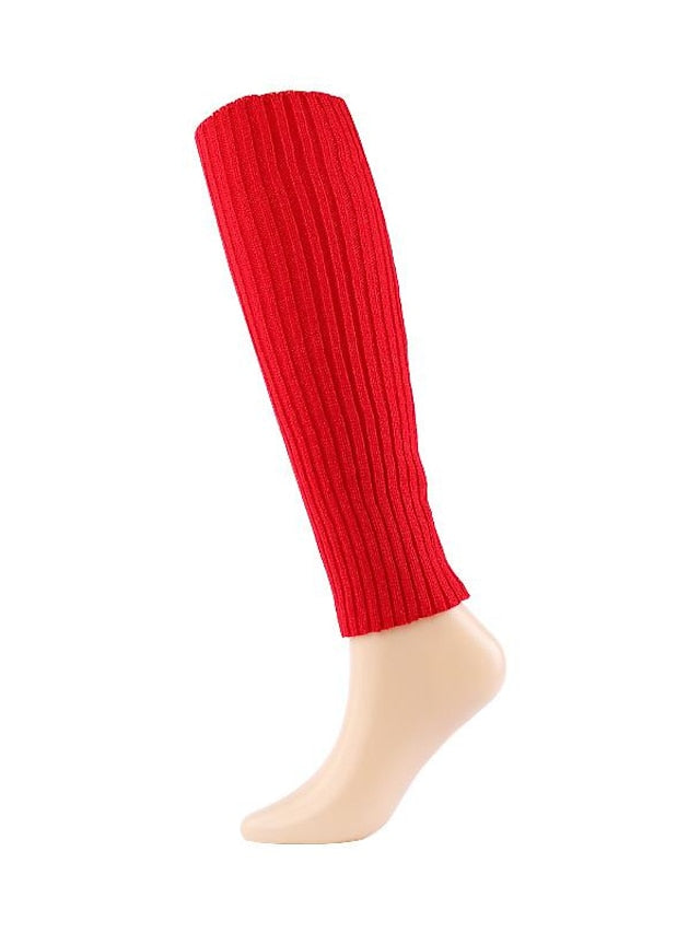Women's Leg Warmers Boot Cuffs Home Daily Solid Color Polyester Spandex Basic Casual Classic Warm Casual 1 Pair - LuckyFash™