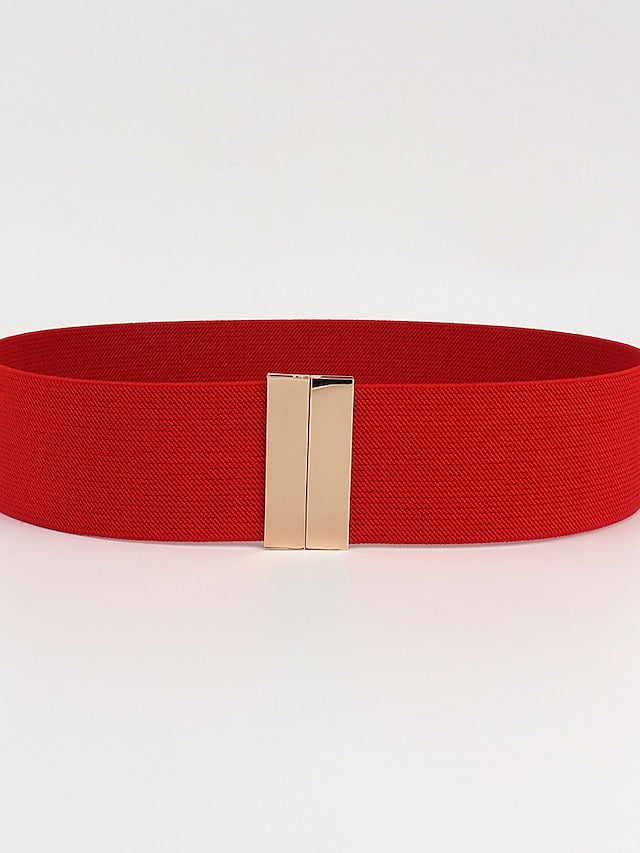 Women's Corset Belt Nylon Sliding Buckle Plain Casual Formal Work Daily Black White Red Purple - LuckyFash™