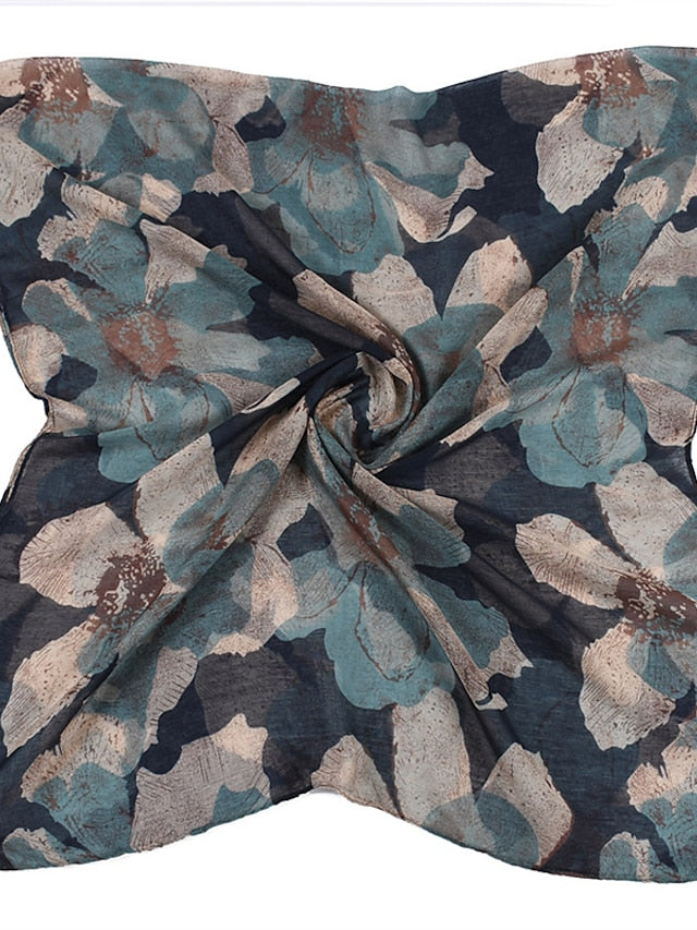 Fashion Spring Summer Fashion Women Scarf Big Floral Print Viscose Ladies Big Shawls Female Scarves Decorate for Women - LuckyFash™