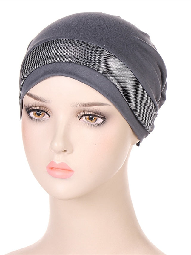 Soft Stretchy Under Scarf Cap for Women Soild Color Inner Hijab Bonnet Muslim Under Hijab Turban Hat for Women - LuckyFash™