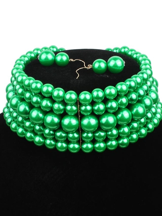 Women's necklace Chic & Modern Party Pure Color Necklaces / Black / Red / Fall / Winter / Spring - LuckyFash™