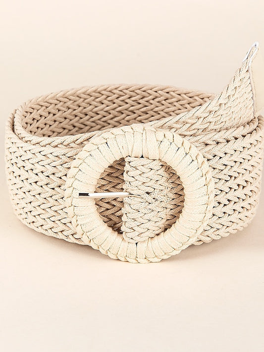 Women's Belt Straw Beige Wide Belt Office Daily Pure Color / Spring / Summer / Fall / Winter - LuckyFash™