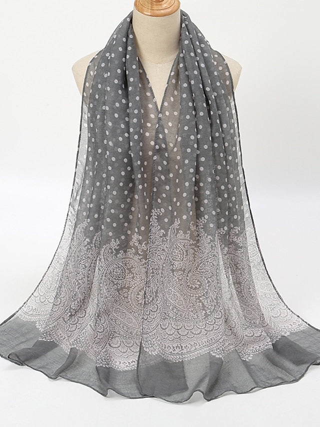 Summer Lady Dots Scarf Shawl Holiday Fashion Clothing Accessories Invierno Mujer Women Scarves Shawls - LuckyFash™