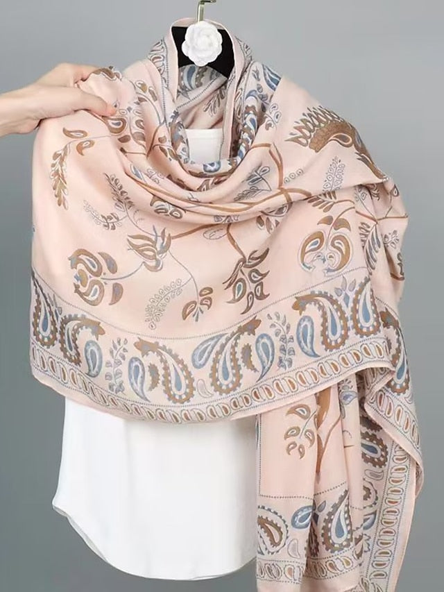 Bohemia Long Scarf for Women Outdoor Beach Sunscreen Print Wrap Female Soft Shawl for Women - LuckyFash™