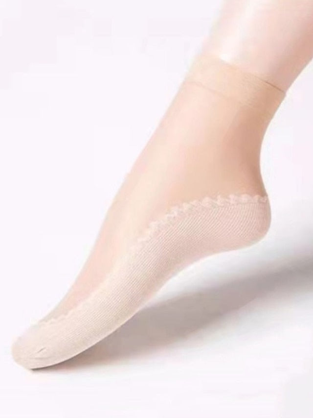 Women's Anckle Socks Low Cut Socks Home Sports & Outdoor Holiday Polyester Sports & Outdoors Casual Sweet 10 Pairs - LuckyFash™