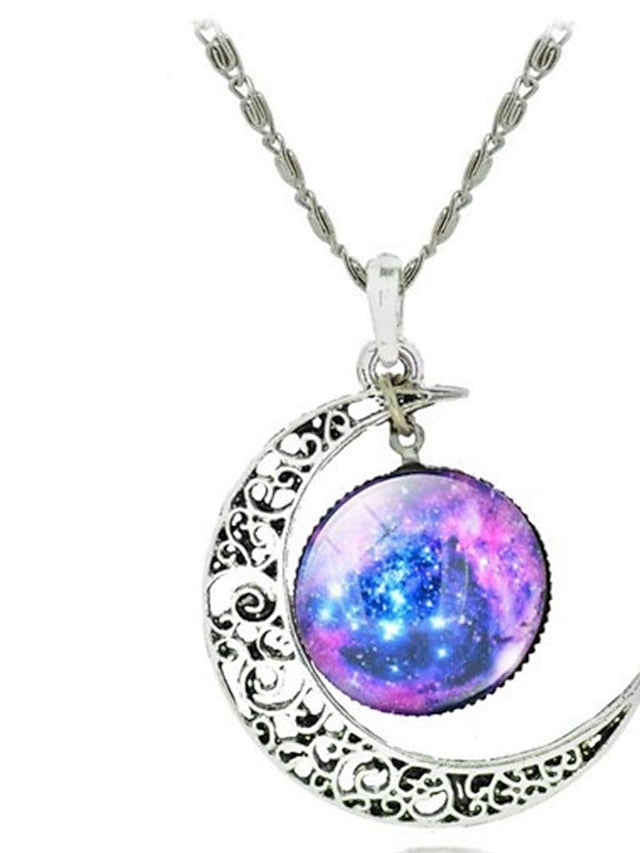 Women's necklace Chic & Modern Party Moon Necklaces / Blue / Purple / Fall / Winter / Spring - LuckyFash™