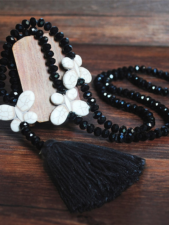 Women's necklace Chic Modern Street Butterfly Necklaces & Color Crystal  Bohemia Sweater Necklace / Blue / Pink / Fall / Winter - LuckyFash™