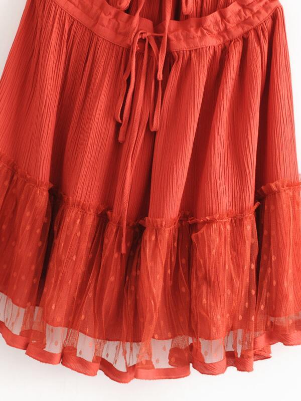 Open Back Layered Halter Dress - LuckyFash™