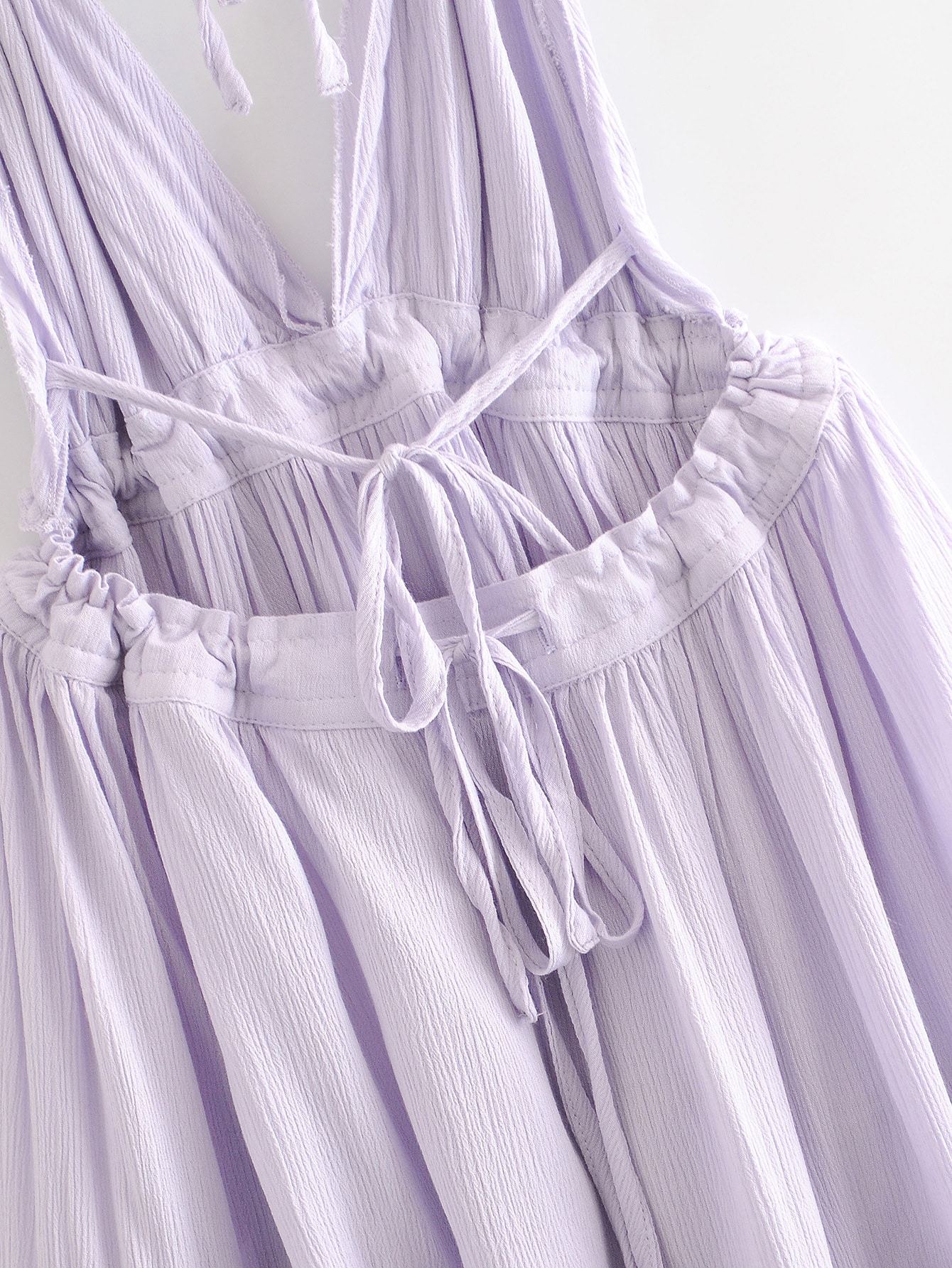 Open Back Layered Halter Dress - LuckyFash™