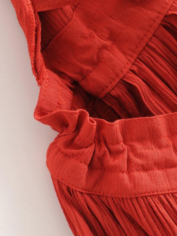 Open Back Layered Halter Dress - LuckyFash™