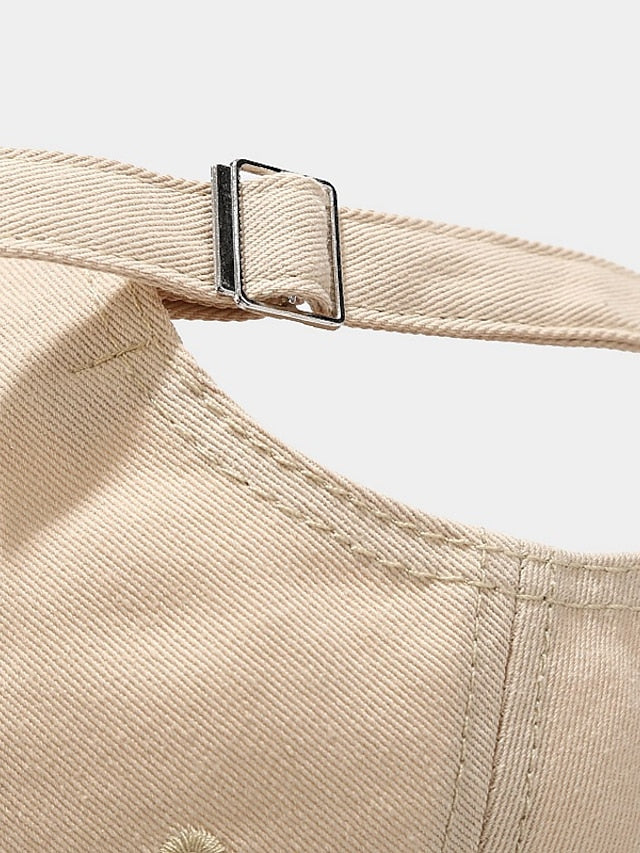 Cotton Baseball Caps Unisex Casual Sunhat Heart Embroidery Man Women Summer Hat Outsport Daily Duck Tongue Cap Couple Sun Visor - LuckyFash™