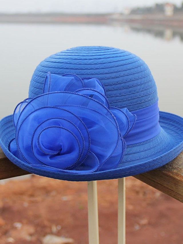 Women's Party Hat Party Street Holiday Flower Solid Color Red Blue Hat Fall Winter Spring Summer - LuckyFash™