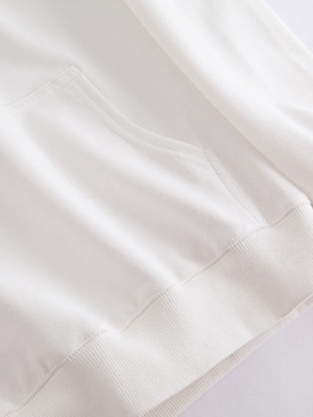 Women's Hoodie Pullover Graphic Butterfly Front Pocket Daily Basic Casual Hoodies Sweatshirts Blushing Pink Black White - LuckyFash™