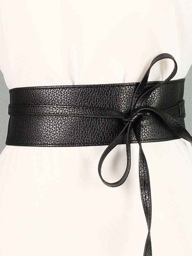 Women's Belt Leather White Black Camel Gold Coffee Skinny Belt Outdoor Street Daily Holiday Pure Color / Spring / Summer / Fall / Winter / Alloy - LuckyFash™