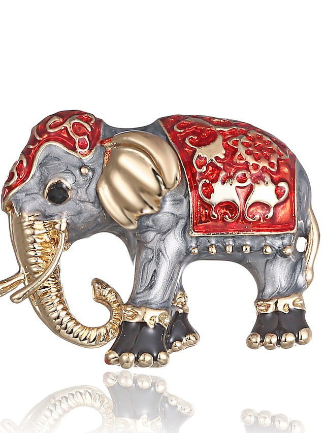 Women's Brooches Classic Animal Cartoon Brooch Jewelry Red For Street Date - LuckyFash™