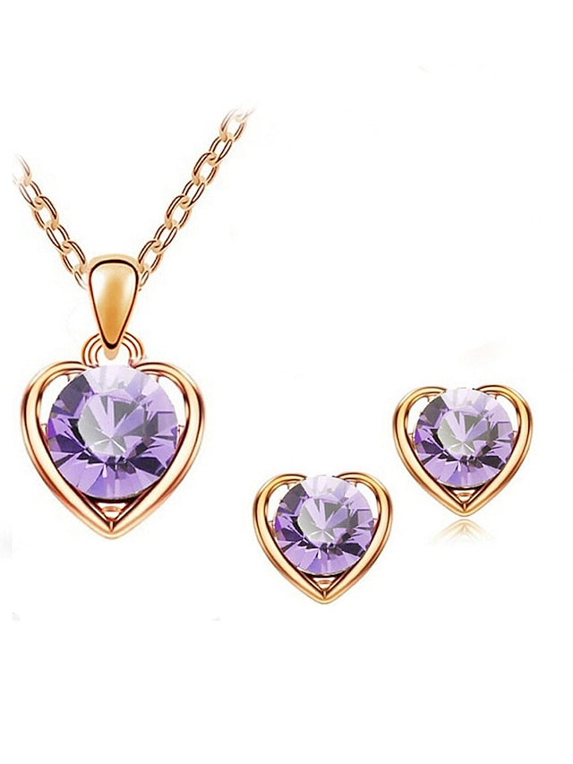 Women's necklace Fashion Outdoor Heart Jewelry Sets - LuckyFash™