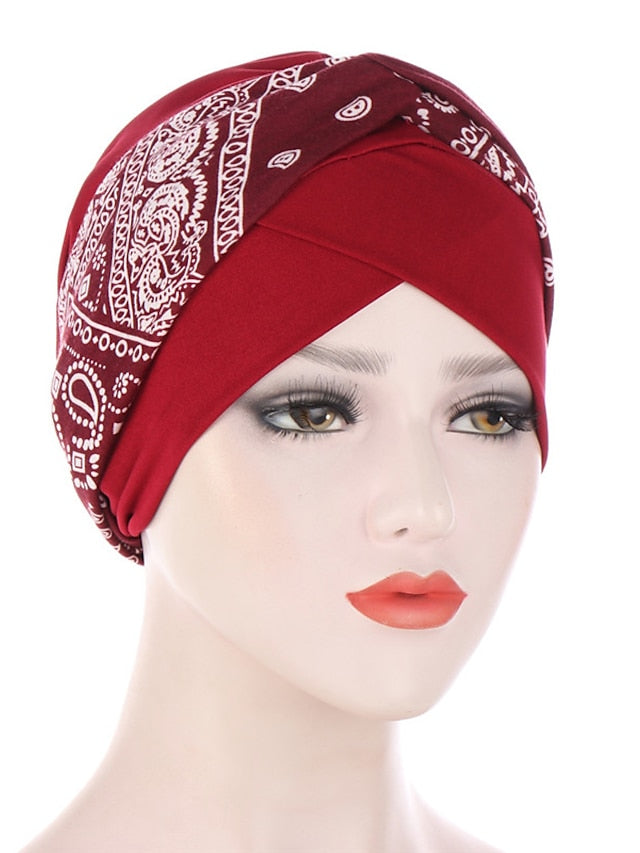 Soft Stretch African Headwear Leopard Print Women Head Scarf Hat Turban Caps Hijab Bonnet Inner Hijabs For Cap Muslim Headdress - LuckyFash™