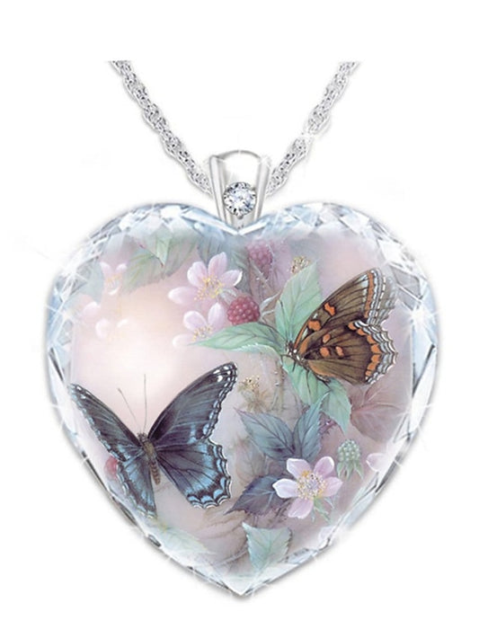 Women's necklace Vintage Outdoor Butterfly Necklaces / Spring / Summer / Fall / Winter / Red - LuckyFash™