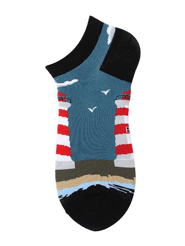 Women's Anckle Socks Low Cut Socks Outdoor Office Work Animal Patterned Spandex Nylon Cotton Basic Casual Classic 1 Pair - LuckyFash™