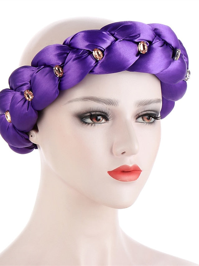 Latest Exaggerated Big Satin Twist Braid Headband African Accessories Women Fashion Turbans Ladies Head Wraps - LuckyFash™