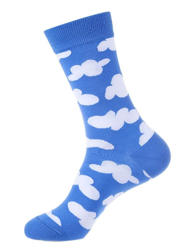 Women's Crew Socks Home Office Daily Spandex Nylon Cotton Basic Casual Classic Warm Elastic 1 Pair - LuckyFash™