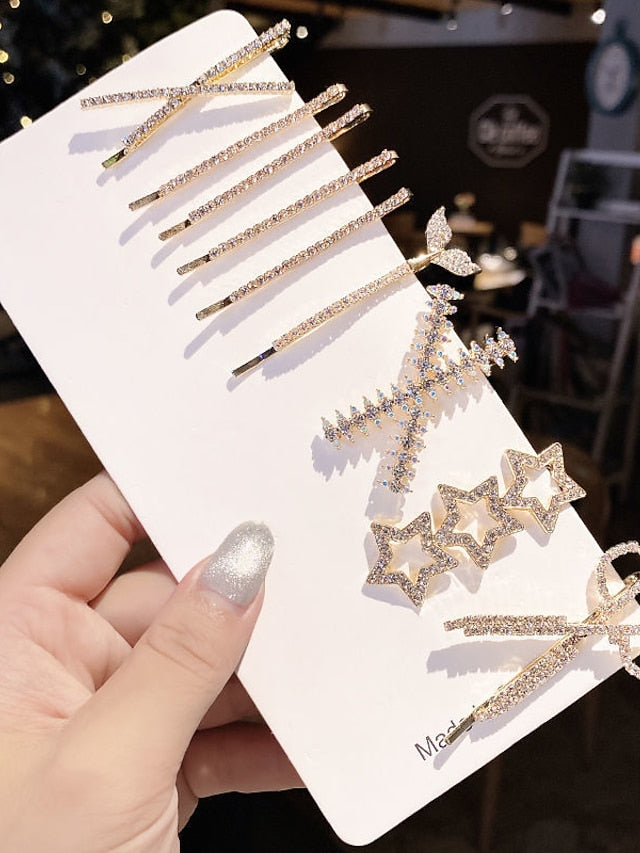 Women's Hair Clip Set For Party Evening Daily Rhinestone Alloy - LuckyFash™