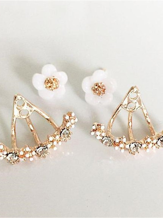 Women's Earrings Chic & Modern Street Flower Earring / Gold / Silver / Fall / Winter / Spring - LuckyFash™