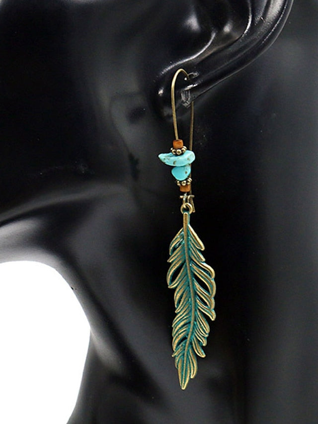 Women's Earrings Fashion Street Leaf Earring - LuckyFash™