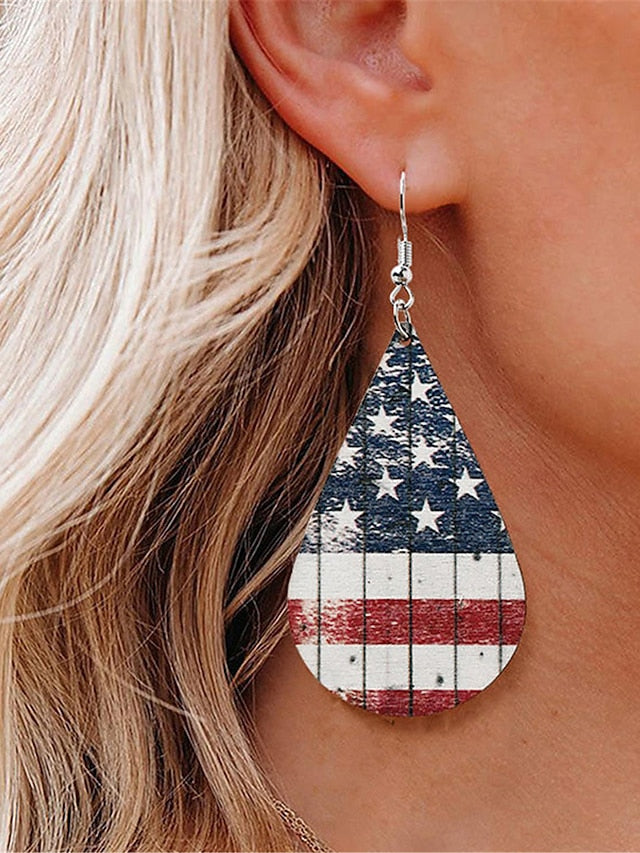 Women's Earrings Fashion Outdoor National Flag Earring - LuckyFash™