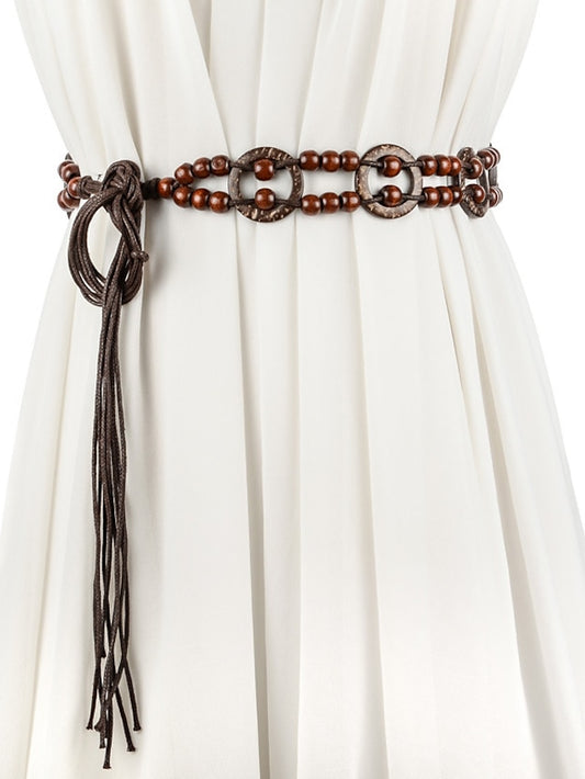 Women's Belt Straw Coffee Chain Outdoor Street Dailywear Daily Pure Color / Vintage / Spring / Summer / Fall / Winter - LuckyFash™