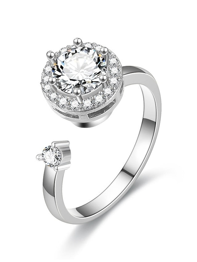 Women's Rings Chic & Modern Street Floral Ring / Silver / White / Yellow / Fall / Winter - LuckyFash™