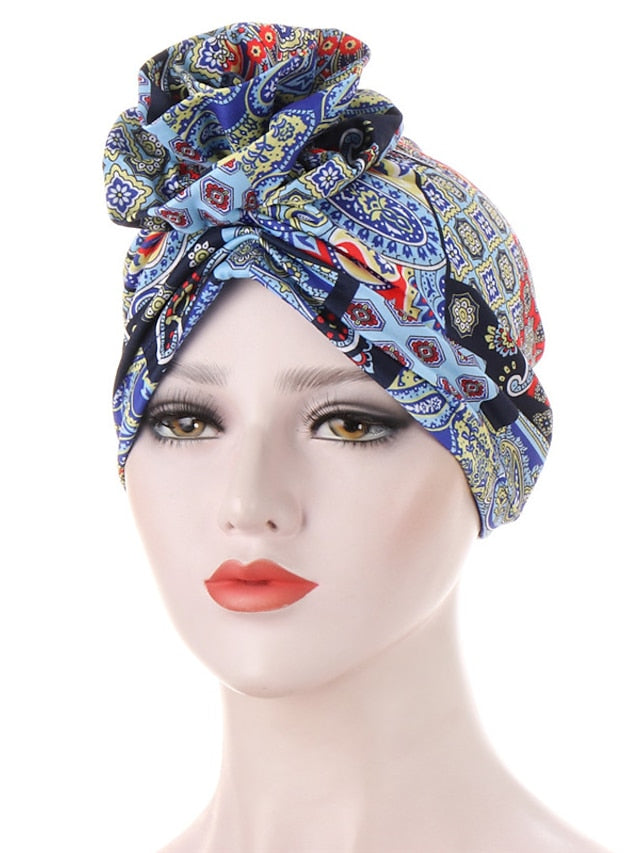 Women's Turban Office Daily Flower / Plants Polyester Boho Cute 1 pcs - LuckyFash™