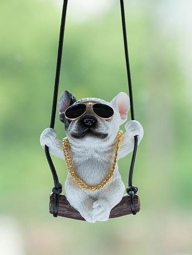 2023 New Car Charm Pendant Swing Pug Pug Dog Car Supplies - LuckyFash™