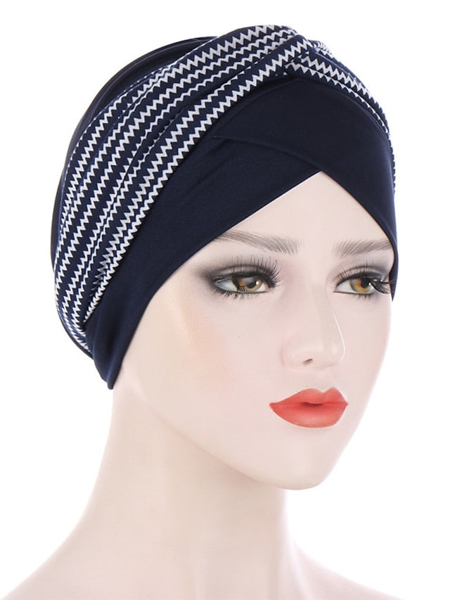 Soft Stretch African Headwear Leopard Print Women Head Scarf Hat Turban Caps Hijab Bonnet Inner Hijabs For Cap Muslim Headdress - LuckyFash™