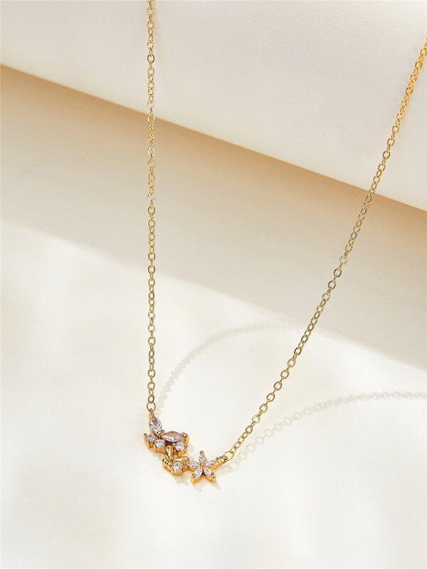 Rhinestone Butterfly Decor Necklace - LuckyFash™